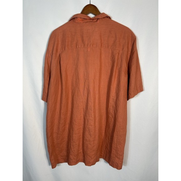 Breakwater Men's 100% Linen Button Down Shirt Size XL Beach Coastal Resort Boat - Picture 4 of 10